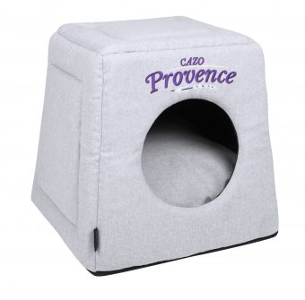 Domček pre psa Provence sivá je pohodlný a útulný domček, určený pre vášho domáceho maznáčika, v ktorom sa bude cítiť výnimočne. Zároveň slúži ako výborný dizajnový doplnok pre vybavenie vášho interiéru. Dostupný aj vo farebnom prevedení modrá a levanduľa. Dostupný je v uvedenej veľkosti: Uni - veľkosť LPVC0801: 40 v x 40 x 38 cm